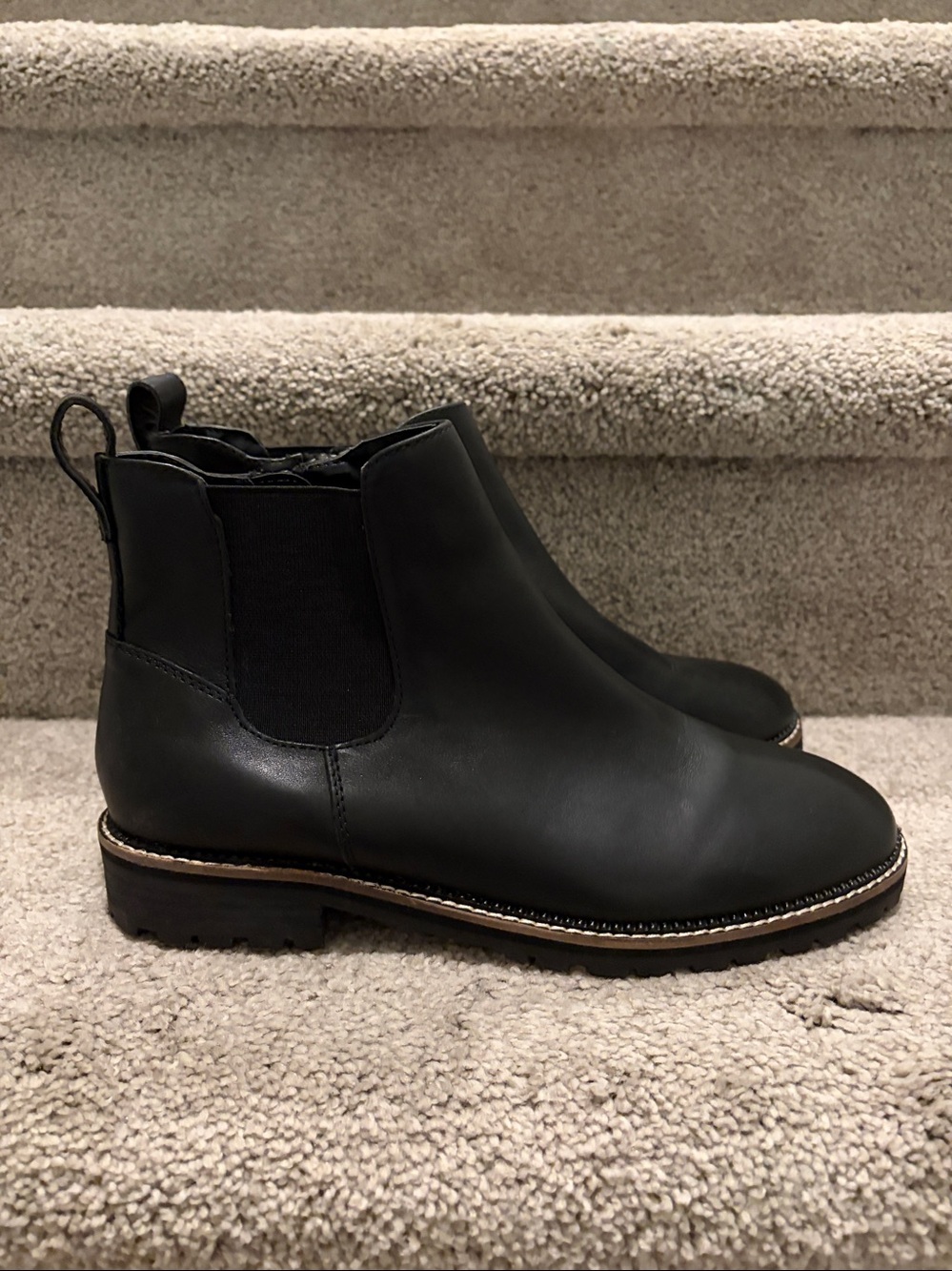 Lands’ End Chelsea Leather Ankle Boots